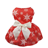 HKM-7172029 Christmas Pet Vest and Skirt Set for Dogs - Princess Style, Sizes S to XL, Polyester Material