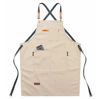 HKM-717267 Canvas Work Apron for Restaurant, Bakery, and Florist – Custom Logo Options Available