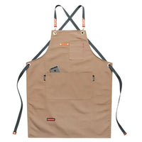 HKM-717267 Canvas Work Apron for Restaurant, Bakery, and Florist – Custom Logo Options Available