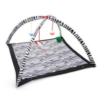 HKM-7173053 Cartoon Cat Play Tent and Hammock - Foldable Cat Bed with Balls and Patterns