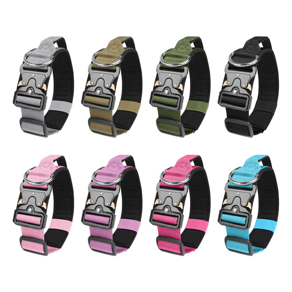 HKM-7174077 Durable Explosion-Proof Tactical Pet Collar ¨C Available in Multiple Colors