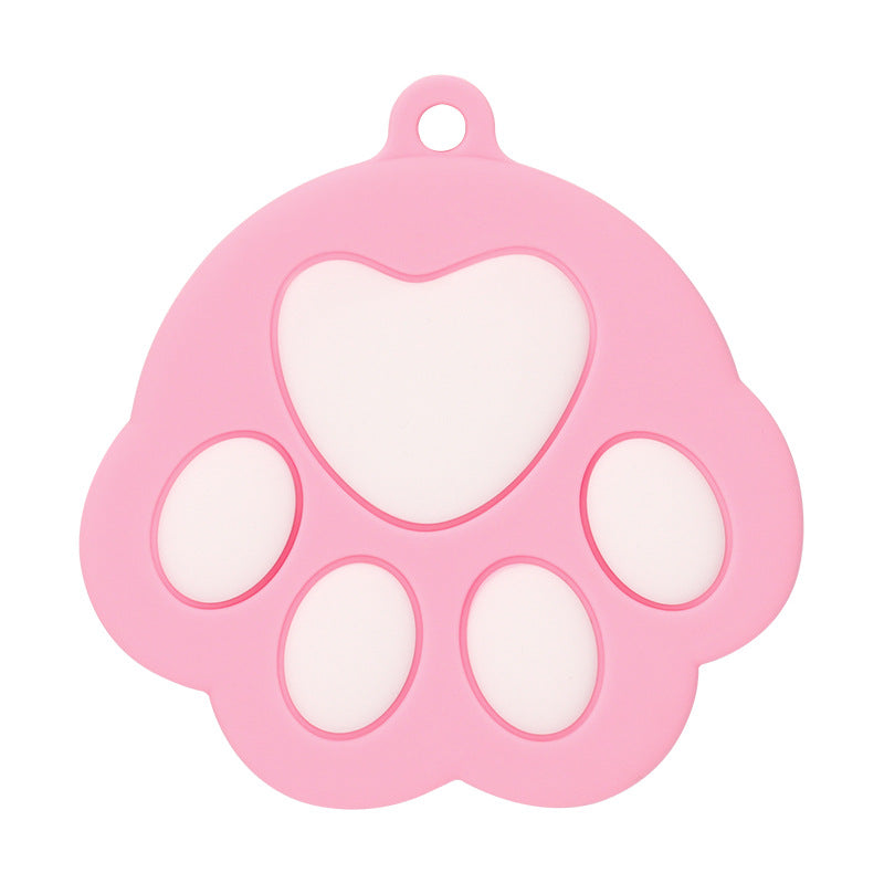 HKM-7174717 Silicone Dog Paw Design Pet Can Lid – Versatile and Durable, Fits Standard Canned Pet Food