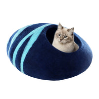 HKM-7175485 Handcrafted Merino Wool Cat House | Cozy, Safe, and Washable Pet Nest