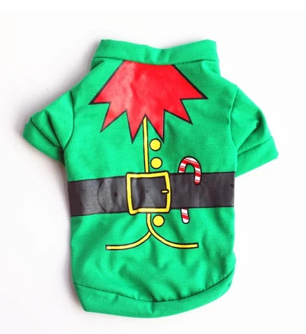 HKM-7175613 Cozy Cotton Dog Christmas Sweatshirt Vest in Multiple Styles and Sizes