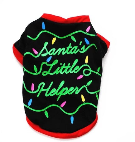 HKM-7175613 Cozy Cotton Dog Christmas Sweatshirt Vest in Multiple Styles and Sizes