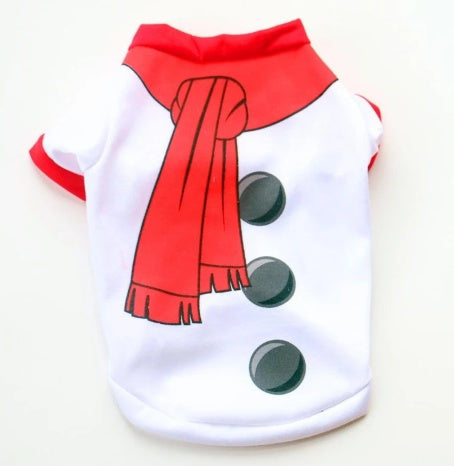 HKM-7175613 Cozy Cotton Dog Christmas Sweatshirt Vest in Multiple Styles and Sizes