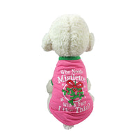 HKM-7175613 Cozy Cotton Dog Christmas Sweatshirt Vest in Multiple Styles and Sizes