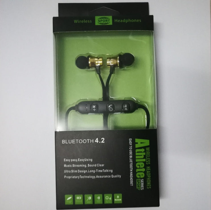 HKM-717587 Bluetooth Sports Earphones with Microphone and Noise Cancellation - Lightweight, Ergonomic Design, Foldable, HD Voice, 10m Range