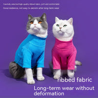 HKM-7177021 Cozy Turtleneck Ribbed Cat Shirt in Sky Blue, Fruit Green, and Pink - Sizes S to XL