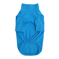 HKM-7177021 Cozy Turtleneck Ribbed Cat Shirt in Sky Blue, Fruit Green, and Pink - Sizes S to XL
