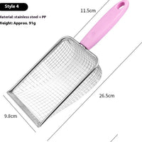 HKM-7177405 Large Stainless Steel Cat Litter Scoop with Multiple Handle Options