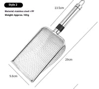 HKM-7177405 Large Stainless Steel Cat Litter Scoop with Multiple Handle Options