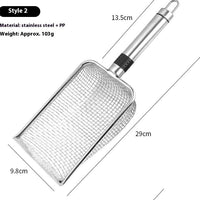 HKM-7177405 Large Stainless Steel Cat Litter Scoop with Multiple Handle Options