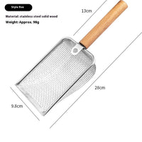 HKM-7177405 Large Stainless Steel Cat Litter Scoop with Multiple Handle Options