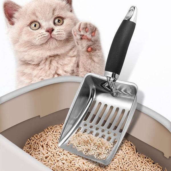 HKM-7177405 Large Stainless Steel Cat Litter Scoop with Multiple Handle Options