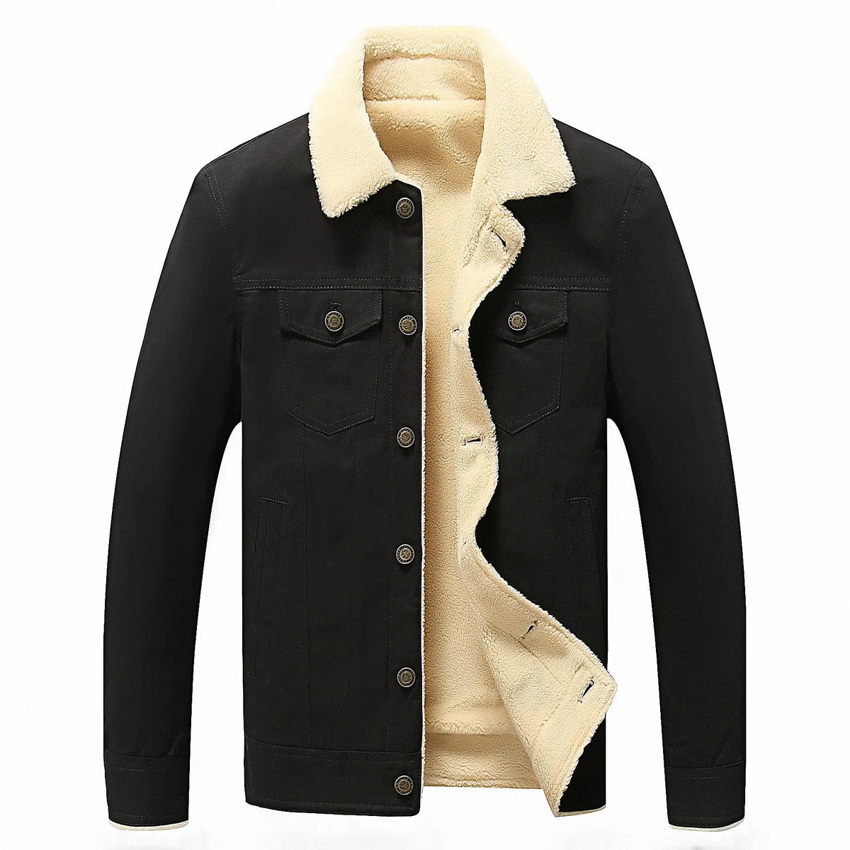 HKM-717779 Velvet Thickened Washed Jacket for Men's Jackets Autumn Winter Jackets Clothing Winter Men's Coats