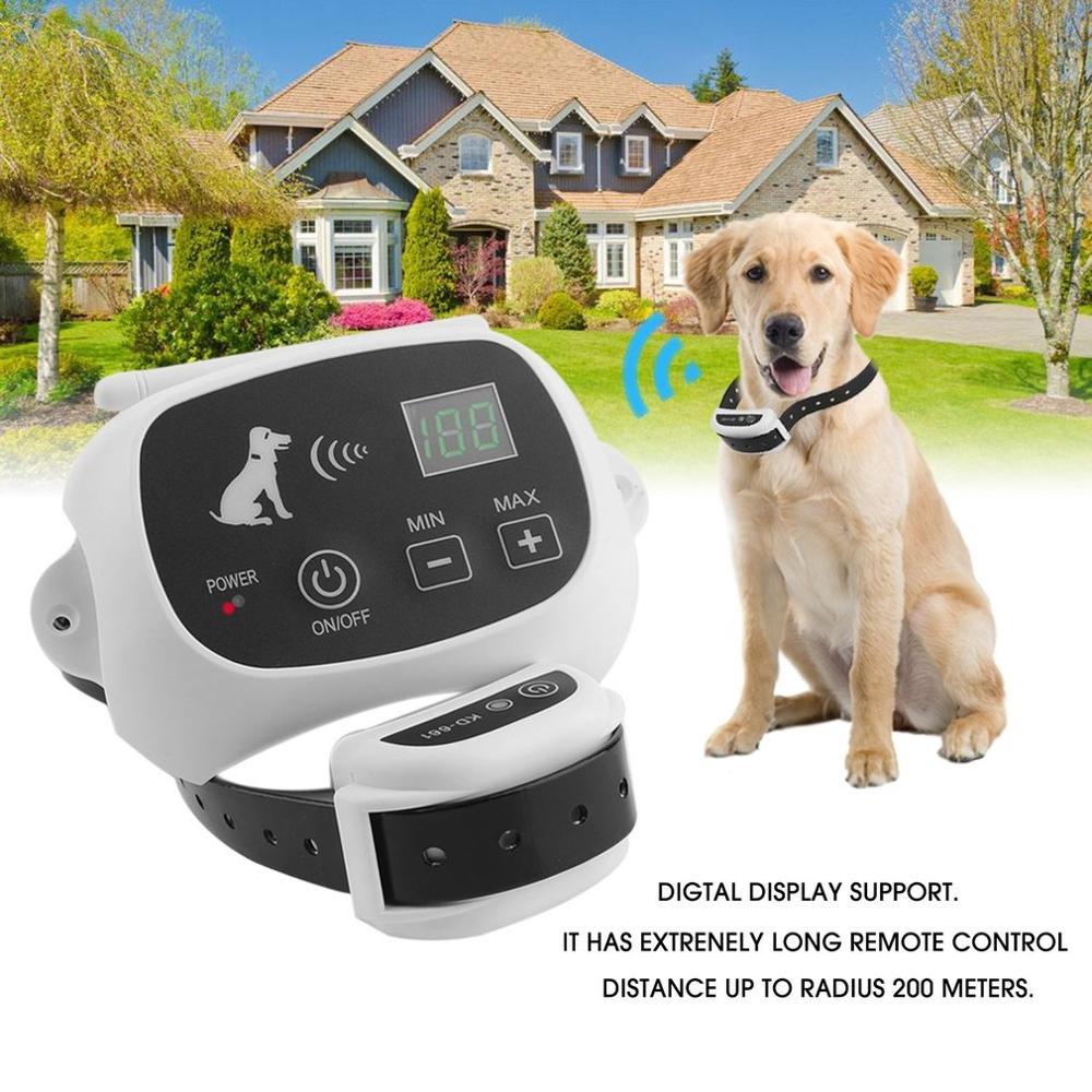 HKM-7179197 Wireless Electronic Pet Fence System with Rechargeable Waterproof Collar and Adjustable Range