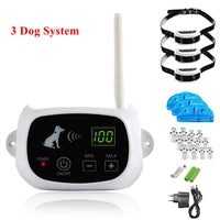 HKM-7179197 Wireless Electronic Pet Fence System with Rechargeable Waterproof Collar and Adjustable Range