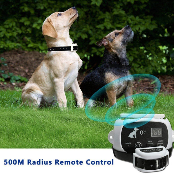HKM-7179197 Wireless Electronic Pet Fence System with Rechargeable Waterproof Collar and Adjustable Range