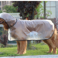 HKM-7179581 Waterproof Transparent Pet Raincoat - Ins Style Polyester Cloak in Multiple Sizes