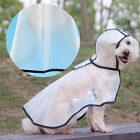 HKM-7179581 Waterproof Transparent Pet Raincoat - Ins Style Polyester Cloak in Multiple Sizes