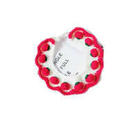 HKM-718099 Strawberry Wool Knitted Cat and Dog Collar - Multiple Sizes Available