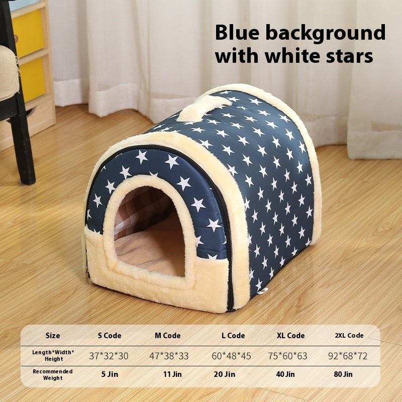 HKM-7181245 Four Seasons Removable and Washable Dog and Cat Nest Bed