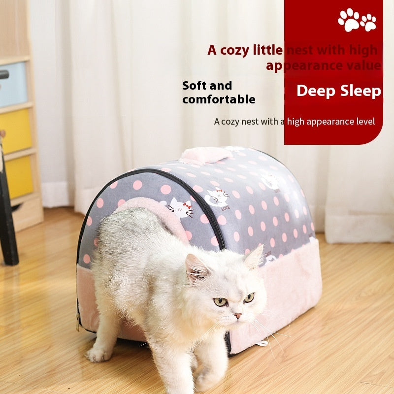 HKM-7181245 Four Seasons Removable and Washable Dog and Cat Nest Bed