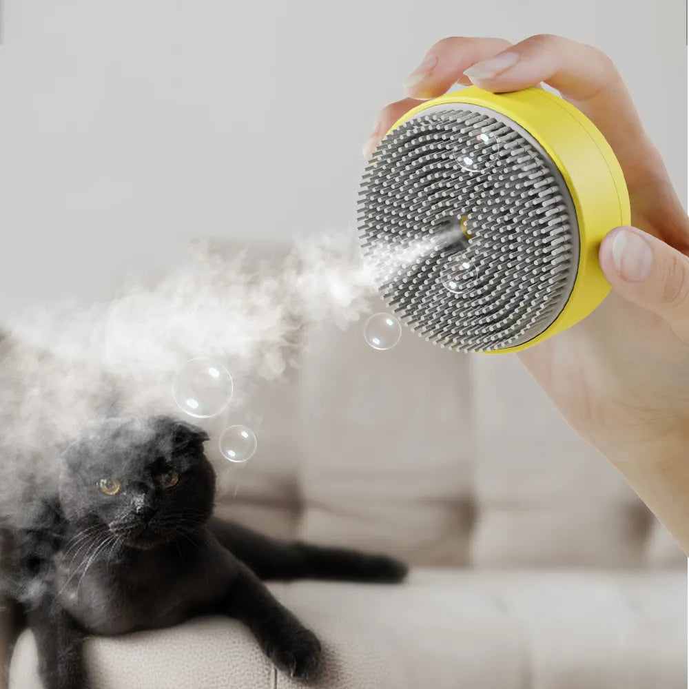 HKM-7182781 Electric Pet Spray Comb with Massage Feature for Cats and Dogs ¨C 30ml Water Tank, Portable and Convenient
