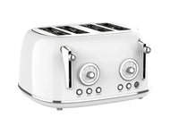 HKM-718291 Four Slice Retro Stainless Steel Pop-Up Toaster with Grill for Household Use