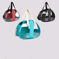 HKM-7183421 Transparent Pet Carrier Backpack for Small Animals - Breathable, Ergonomic Design with Ventilation Holes