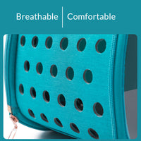 HKM-7183421 Transparent Pet Carrier Backpack for Small Animals - Breathable, Ergonomic Design with Ventilation Holes