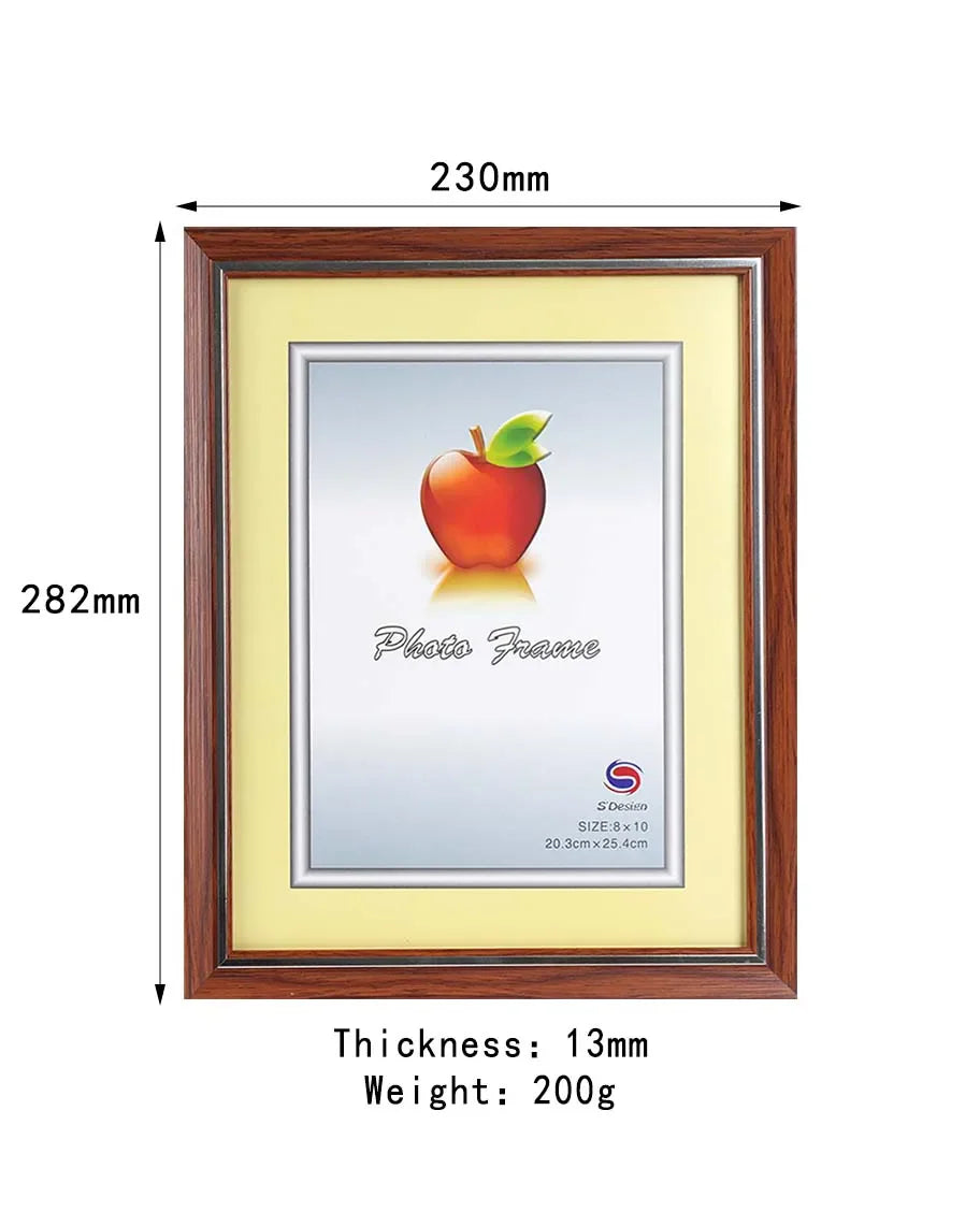 HKM-718419 Polystyrene Photo Frame for 4R, 5R, 6R, 8R, A4, 12x16, 12x18 Pictures - Perfect for Home or Office Display