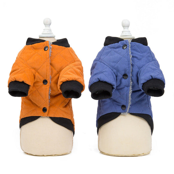 HKM-7185341 Winter Padded Jacket for Dogs - Cute Autumn and Winter Clothing in Fawn Color Options