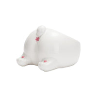 HKM-718547 High-Footed Pet Food Bowl for Dogs and Cats - Easy to Clean, Reinforced Porcelain Clay, 150g Grain/200ml Water Capacity
