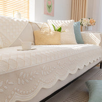 HKM-718547 Non-Slip Cotton Cushion with Nature-Inspired Patterns - Multiple Sizes Available