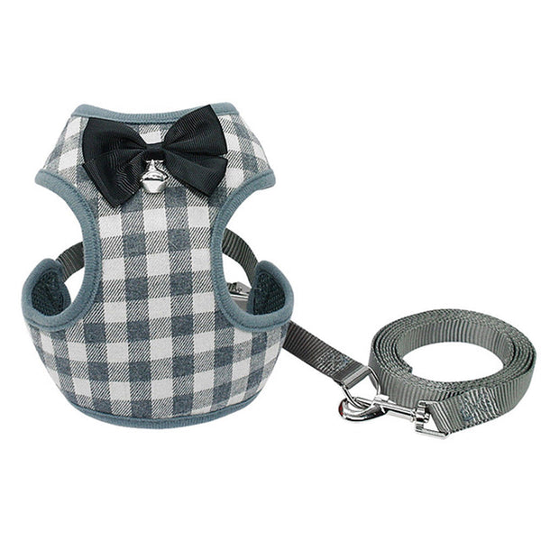 HKM-7186237 Adjustable Cloth Dog Leash with Chest Strap - Sizes S, M, L Available