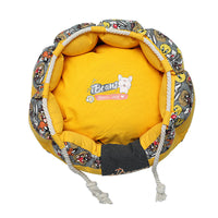 HKM-7187005 Thickening Method Dog Mat in Orange and Yellow, Sizes S and M