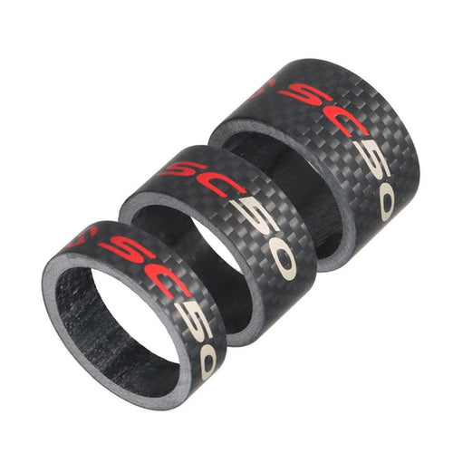 HKM-718739 Carbon Fiber Washer Set for Front Fork and Headset Assembly