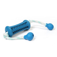 HKM-7187773 Durable Rubber Dog Cleaning Toy with Rope for Teething and Chewing