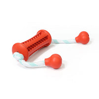 HKM-7187773 Durable Rubber Dog Cleaning Toy with Rope for Teething and Chewing