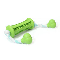 HKM-7187773 Durable Rubber Dog Cleaning Toy with Rope for Teething and Chewing