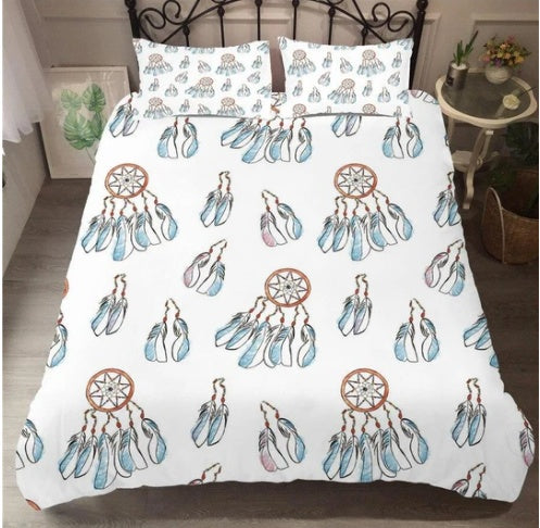 HKM-718867 3D Dream Catcher Bedding Set for 2.0m Bed - Polyester Twill, Digital Print, European Style
