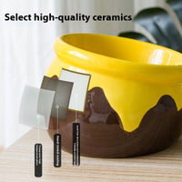 HKM-7188925 Elevated Ceramic Cat and Dog Bowl with Antislip Design for Cervical Support