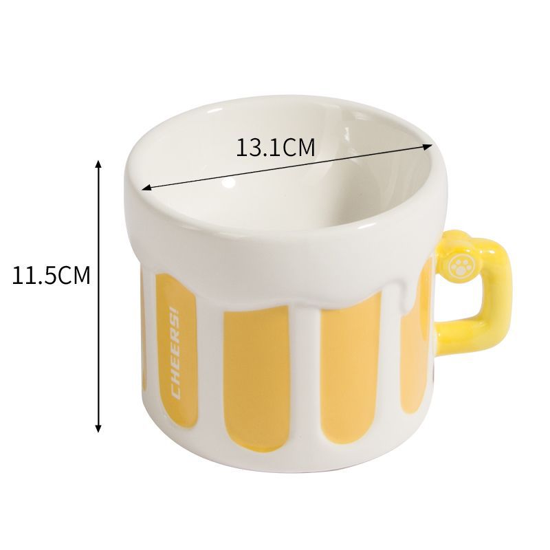 HKM-7188925 Elevated Ceramic Cat and Dog Bowl with Antislip Design for Cervical Support