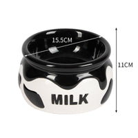 HKM-7188925 Elevated Ceramic Cat and Dog Bowl with Antislip Design for Cervical Support