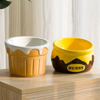 HKM-7188925 Elevated Ceramic Cat and Dog Bowl with Antislip Design for Cervical Support