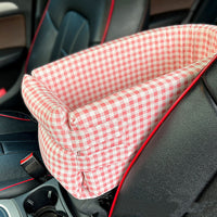 HKM-7189181 Stylish Plaid Dog Kennel for Travel – Available in Pink, Curry, Green, and Black