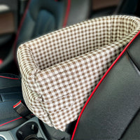 HKM-7189181 Stylish Plaid Dog Kennel for Travel – Available in Pink, Curry, Green, and Black