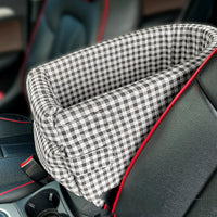 HKM-7189181 Stylish Plaid Dog Kennel for Travel – Available in Pink, Curry, Green, and Black